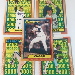 1990 Topps Nolan Ryan Tribute Set Vintage MLB, ASTROS, RANGERS