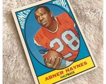 1967 Topps Football Abner Haynes Denver Broncos Vintage NFL Card