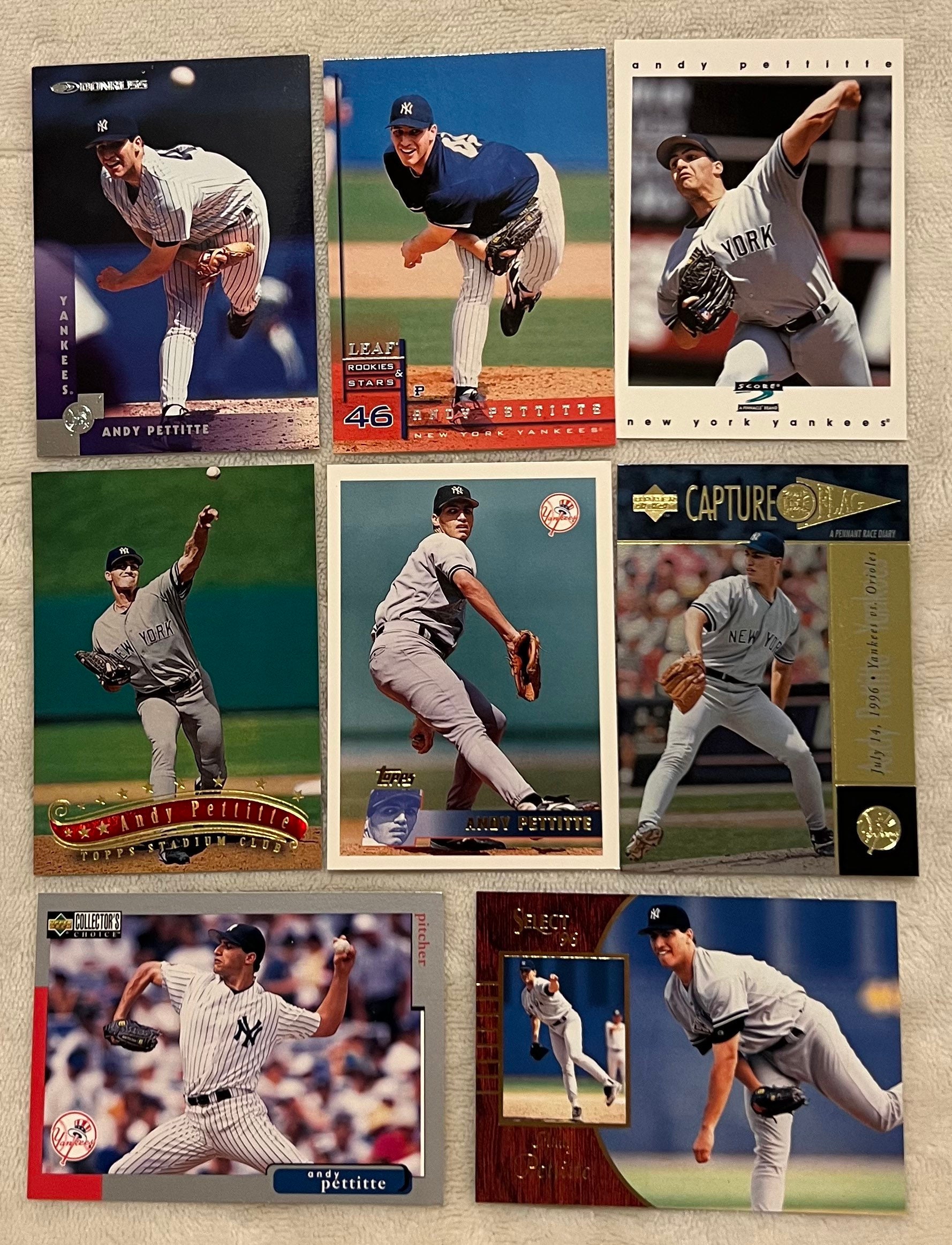 8 Different Andy Pettitte Baseball Cards Vintage MLB New -  Denmark
