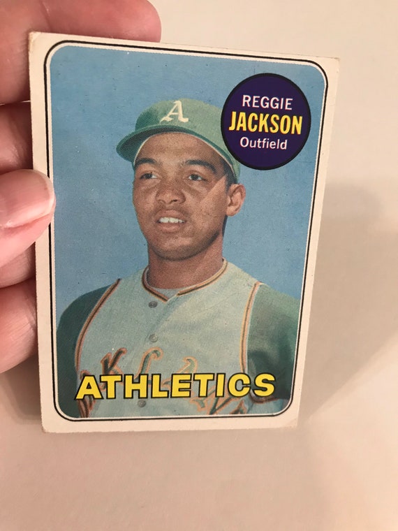 1969 Topps Baseball REGGIE JACKSON Rookie Card #260 ATHLETICS. - Etsy