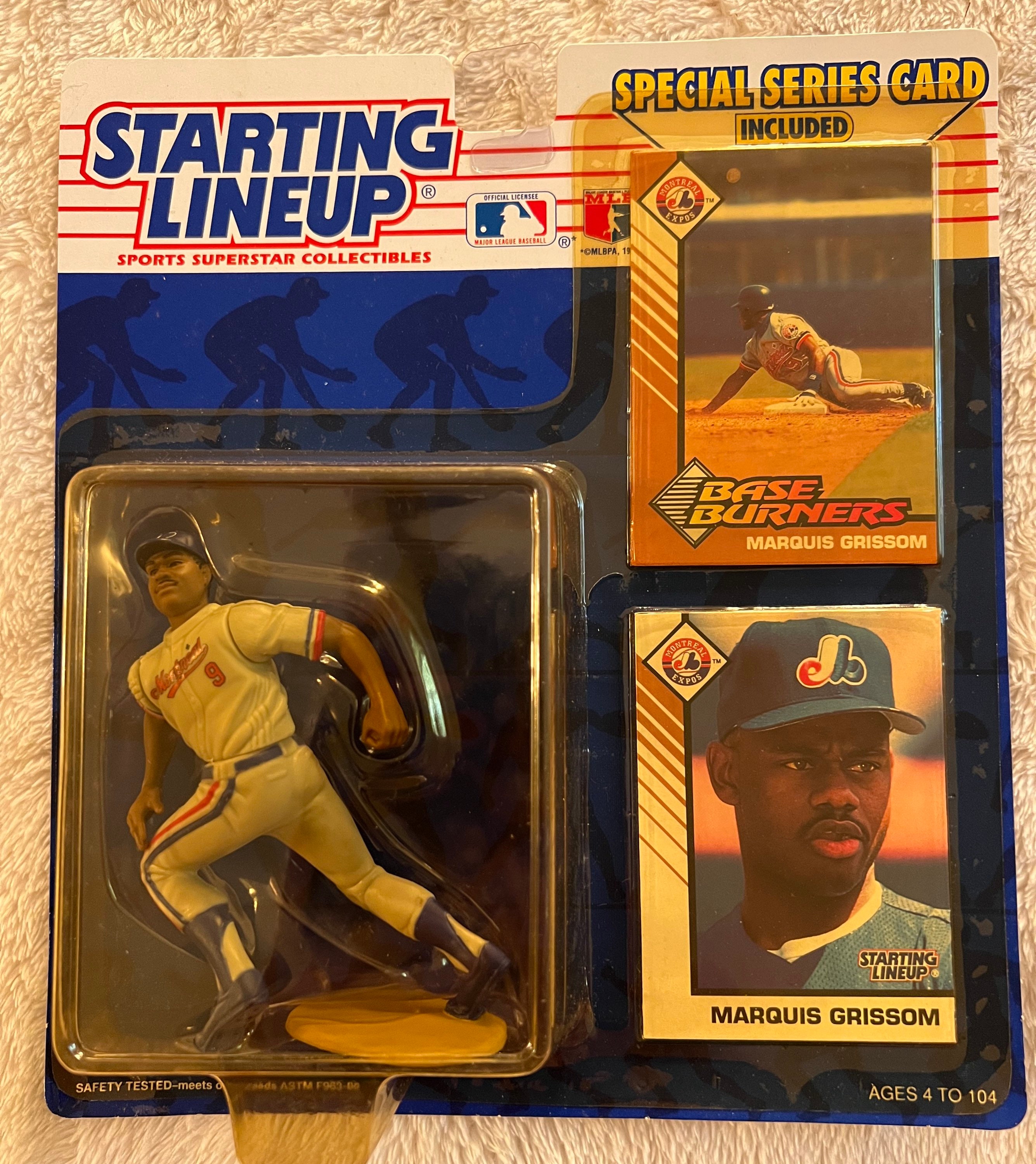 1993 Starting Lineup Marquis Grissom Vintage Baseball Figure 