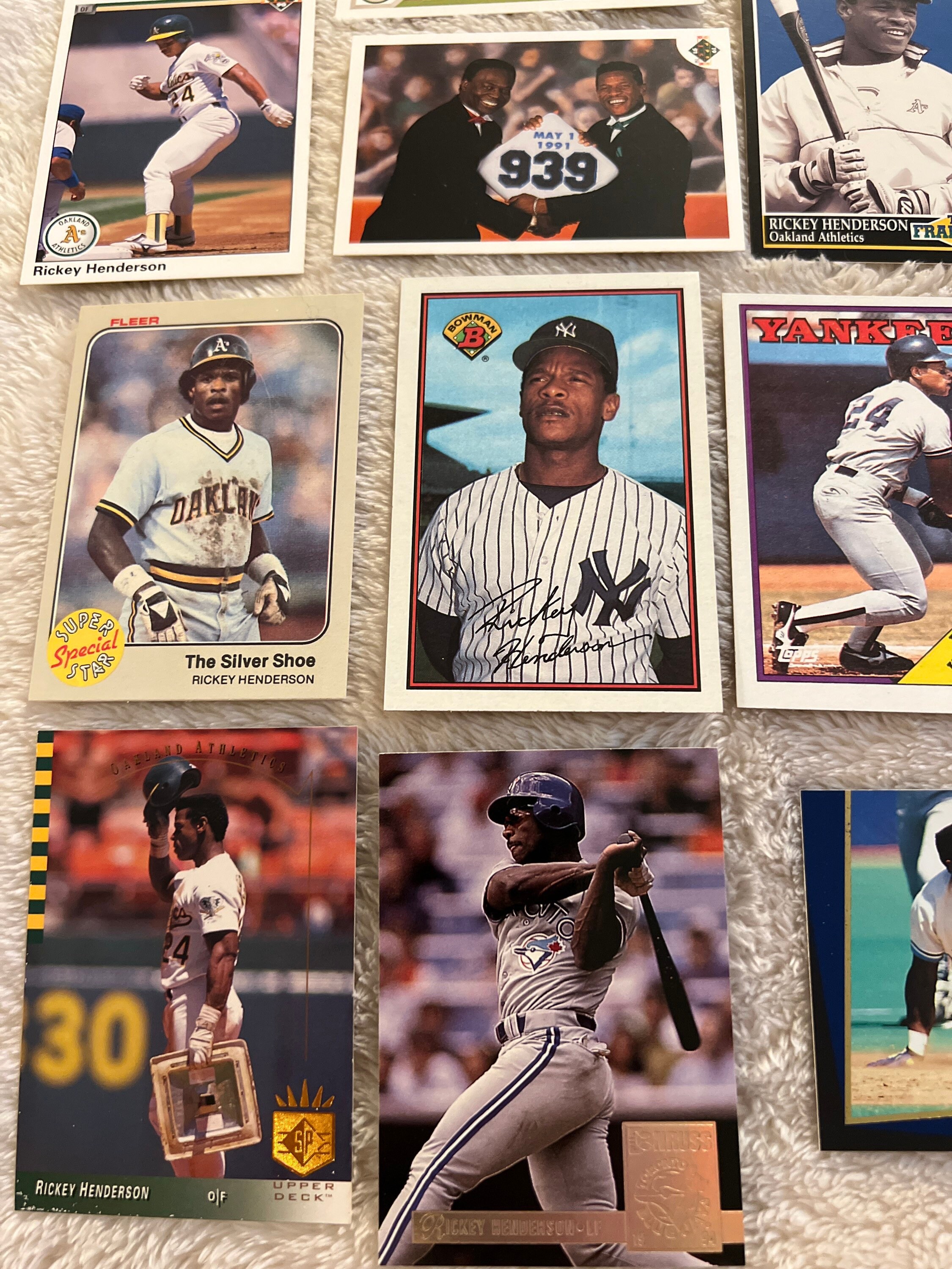 23 Rickey Henderson Baseball Cards Vintage MLB - Etsy