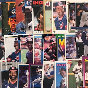 38 Joe Carter Cards CLEVELAND, BLUE JAYS