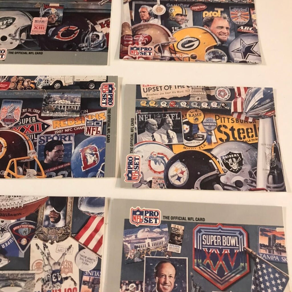 1990 Pro Set Super Bowl XXV Puzzle Set, Vintage NFL Football
