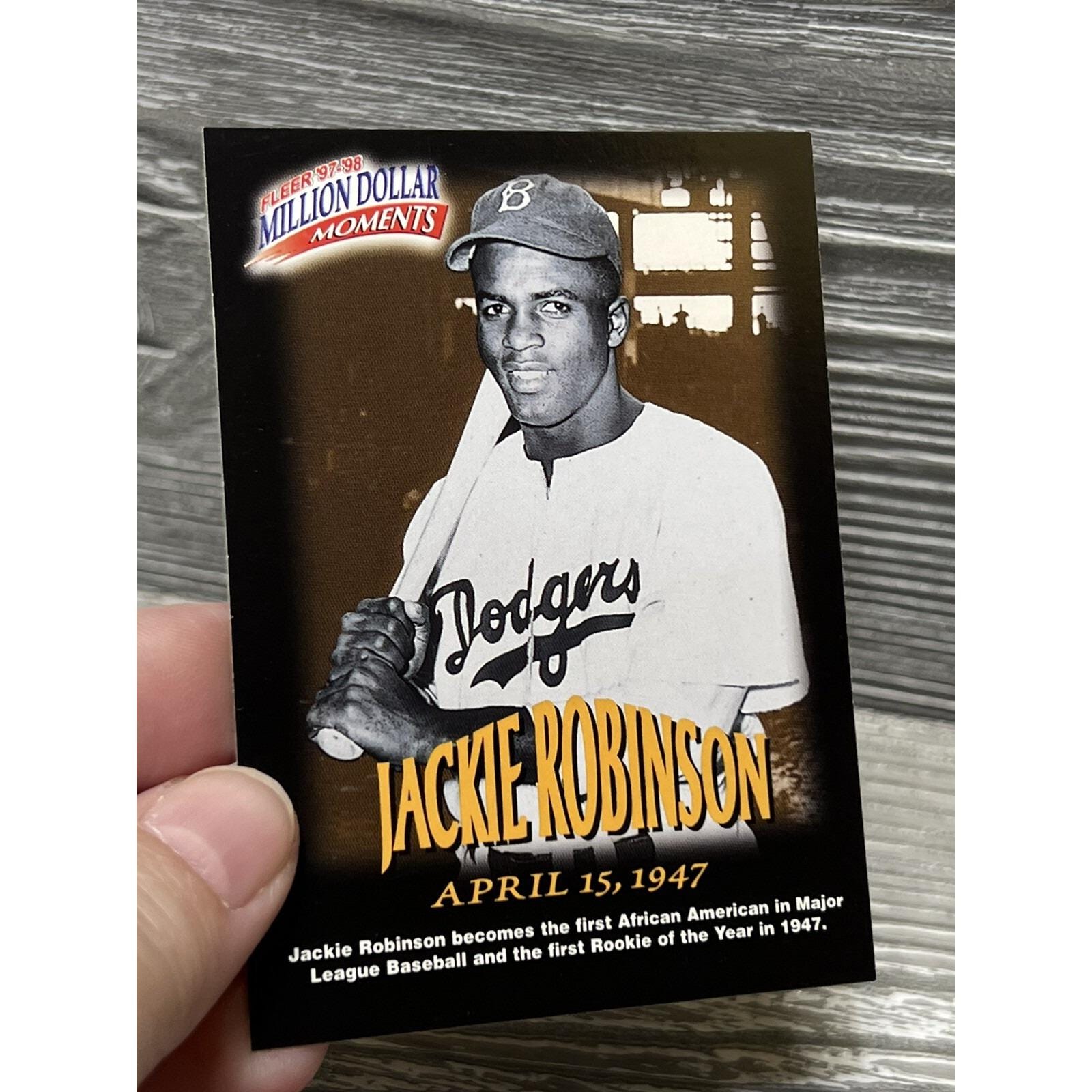 1997-98 Fleer Million Dollar Moments Jackie Robinson Brooklyn