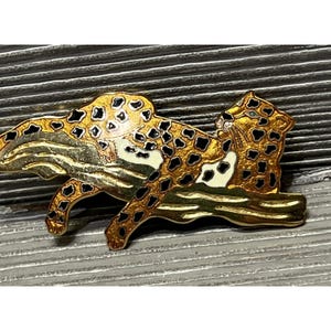 Silver925レオパードブローチ　vintage Leopard Brooch Vintage - Etsy