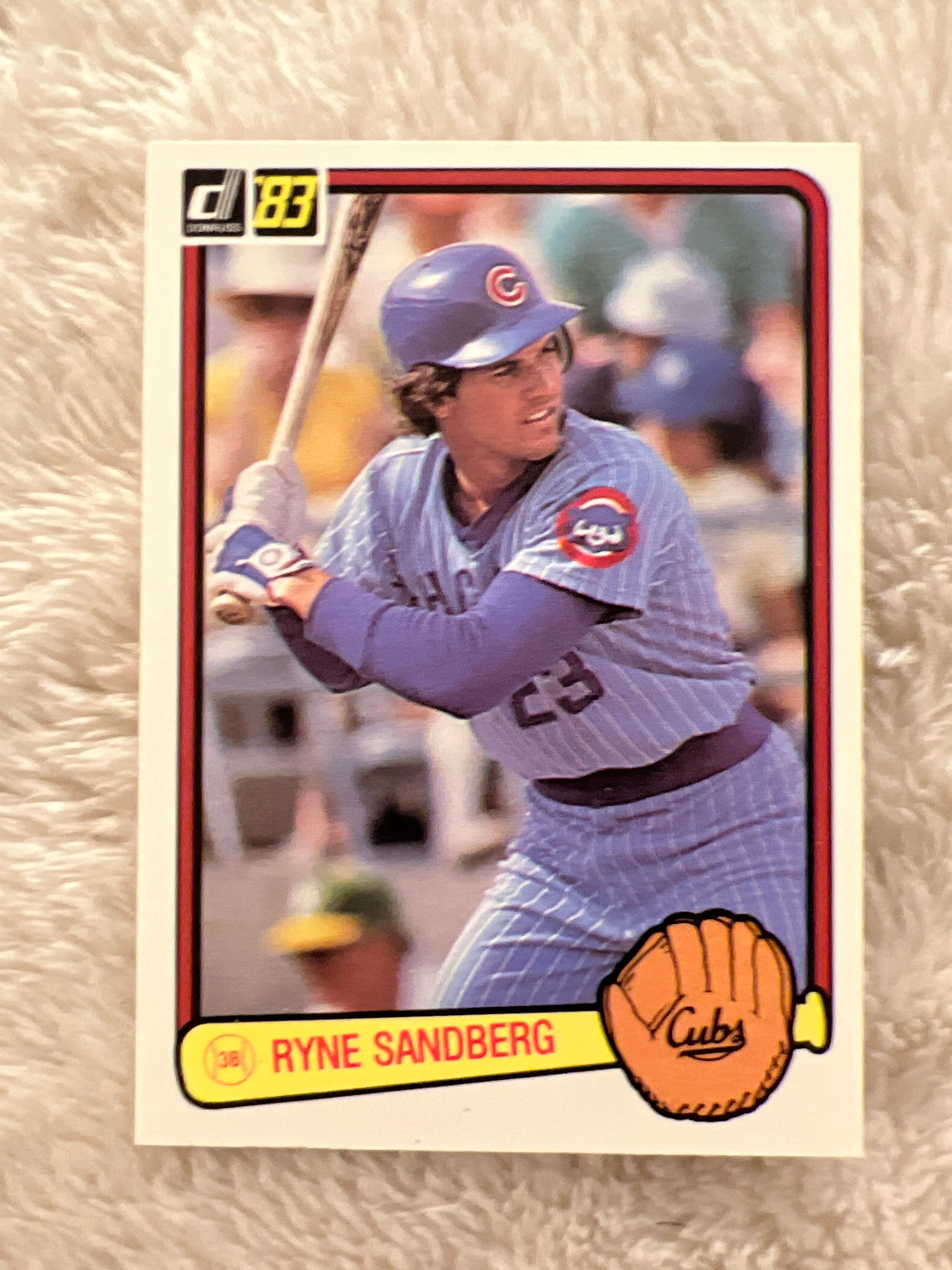 1983 Donruss Baseball Ryne Sandberg RC #277, Cubs, Rookie Card 