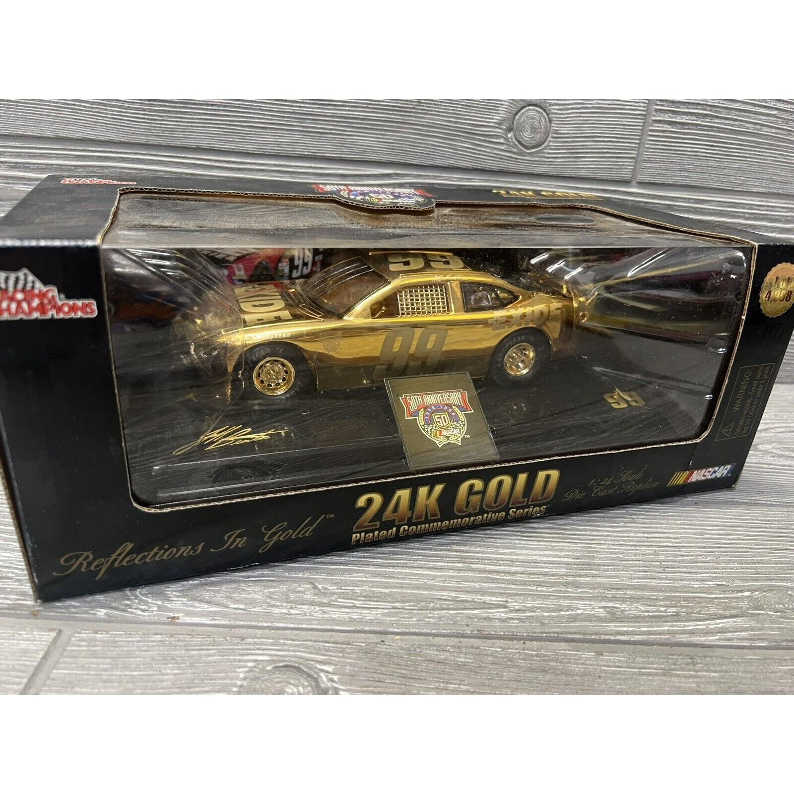 Racing Champions 24K Gold 50th Anniversary 1:24 #99 Jeff Burton