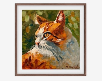 Bright Colorful Combination Real Life Animal's World and Modern Oil Art in Photo-realistic Representation.