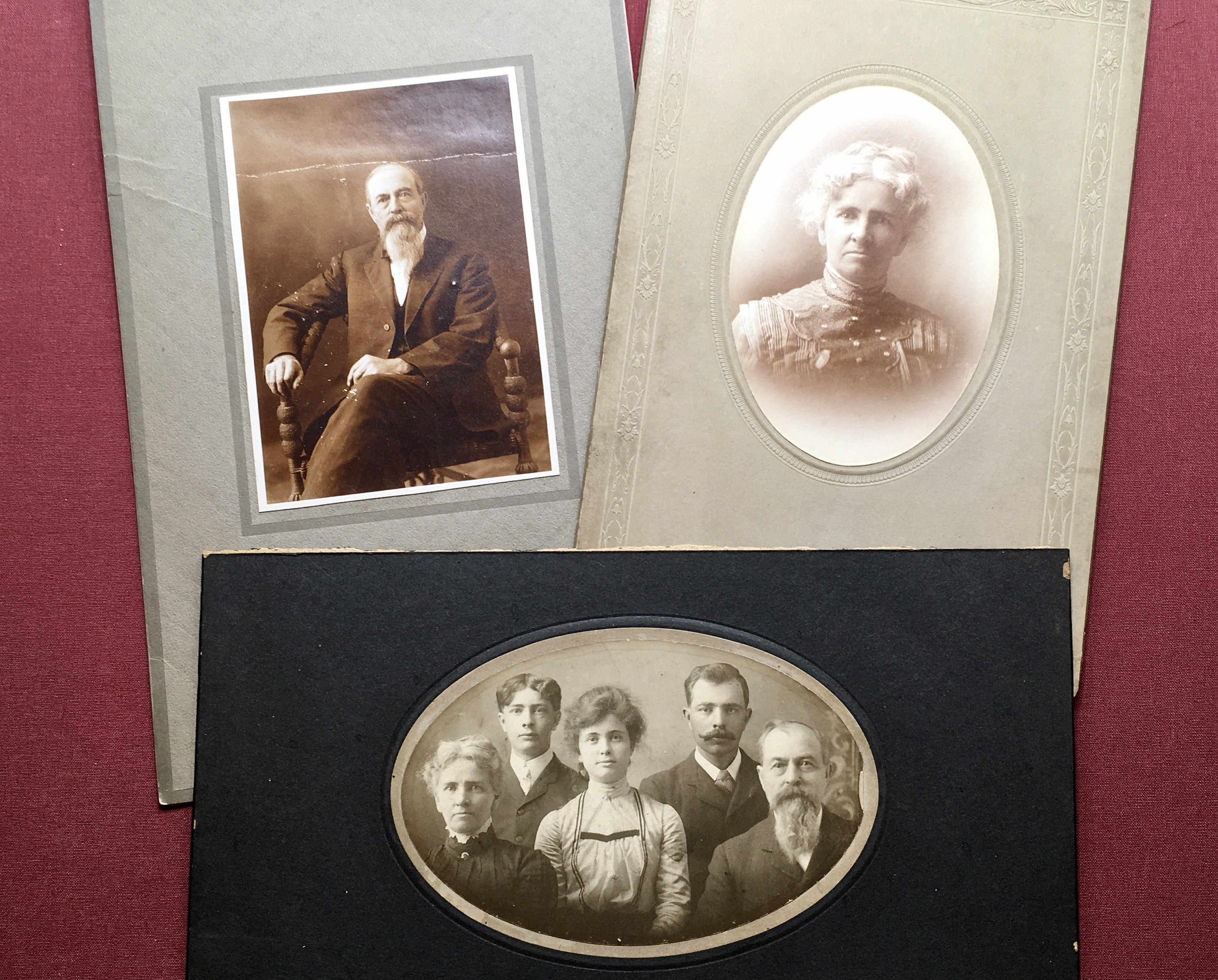 Vintage Card Photos Set of 3 Antique Late 1800s Early Etsy