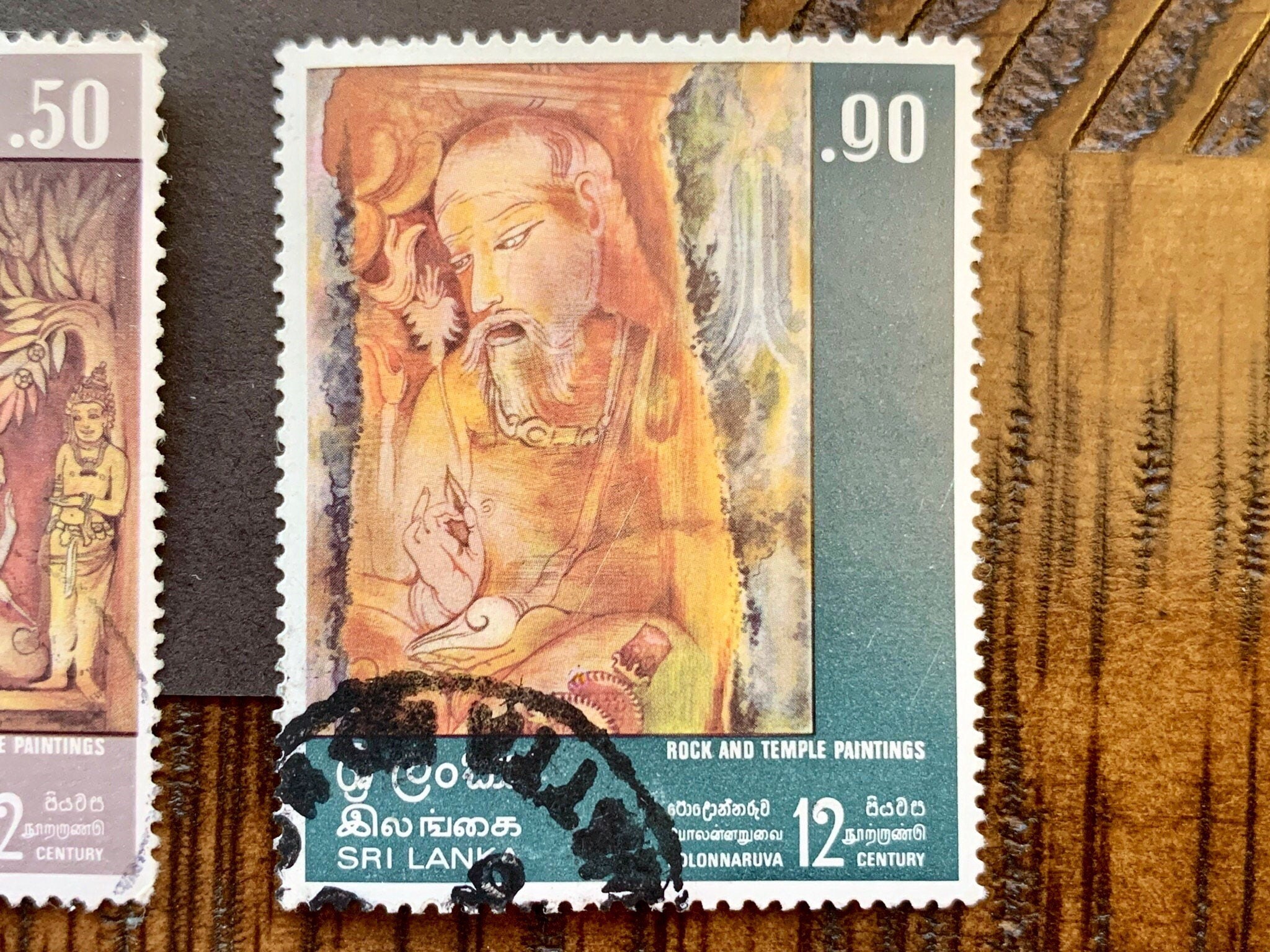 Vintage Ceylon-Sri Lanka 3pc. Cancelled Postage Stamp Set | Etsy