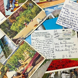 24 Vintage Postcard Junk Journal Ephemera Grab Bag Pack