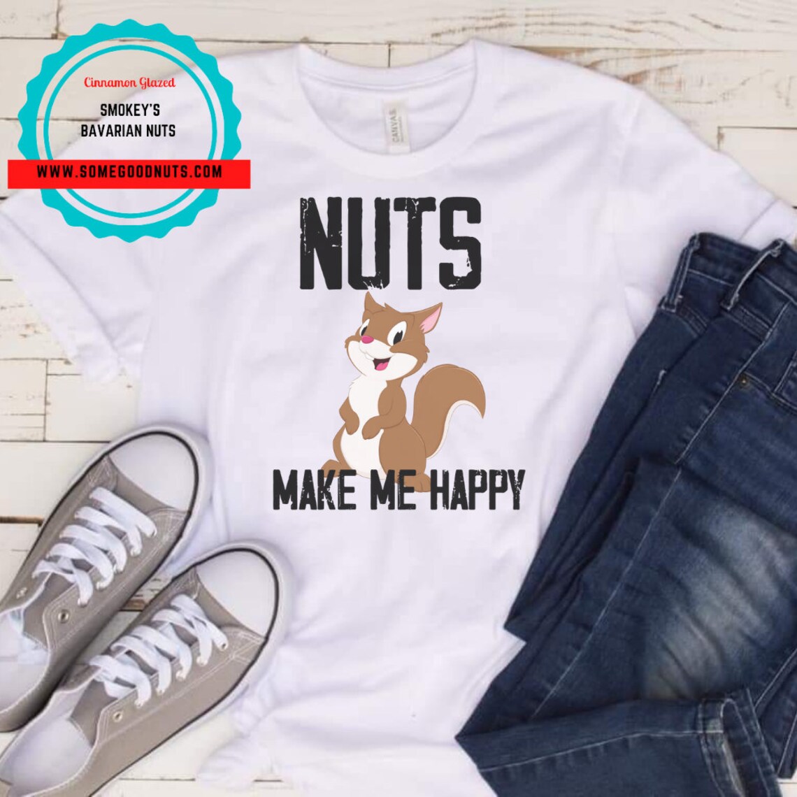 Nut Shirt Deez Nuts Funny Shirt Nuts make me happy funny Etsy