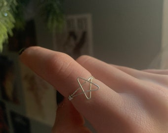 star wire wrapped ring