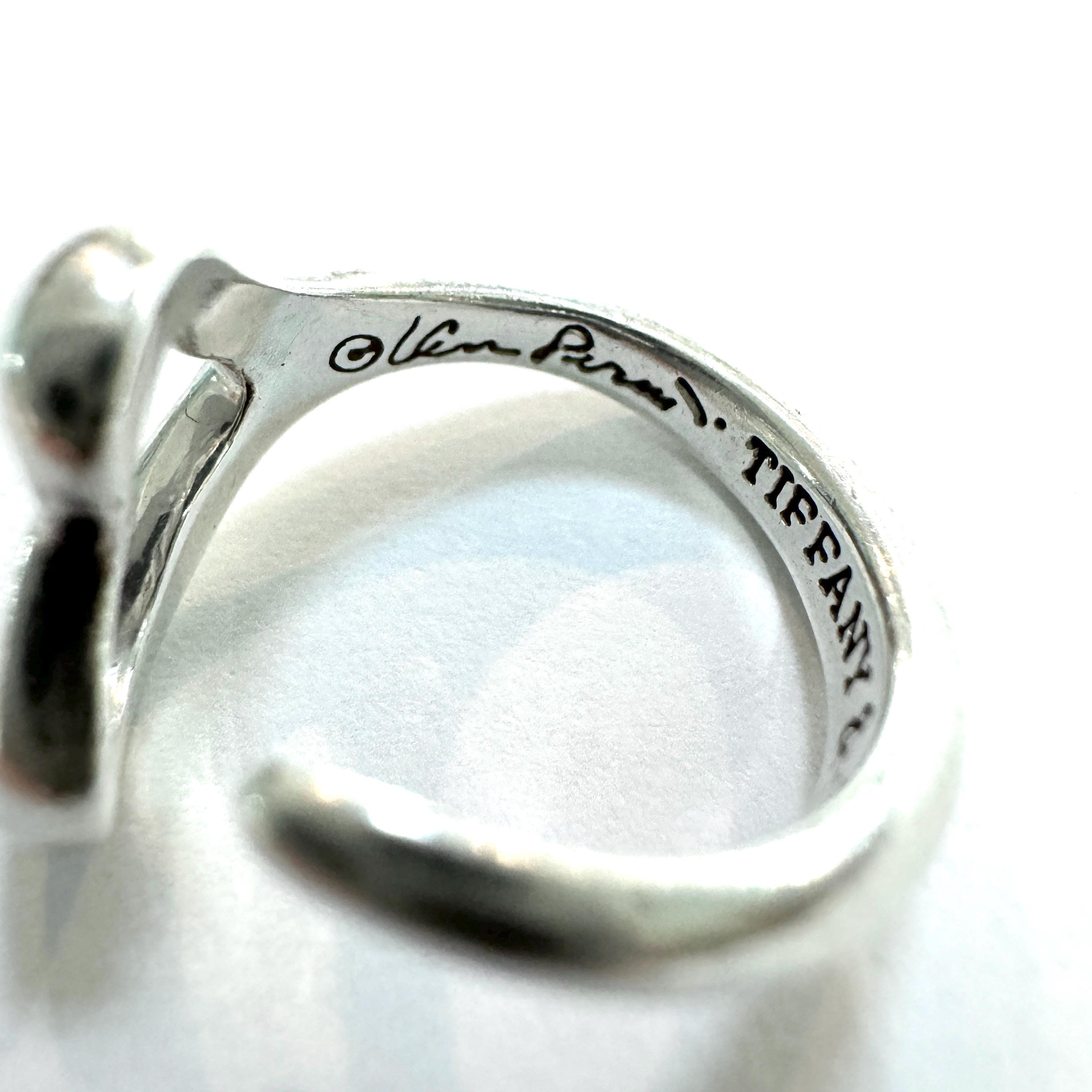 Authenticated Tiffany & Co. Elsa Peretti Open Heart Wrap Ring