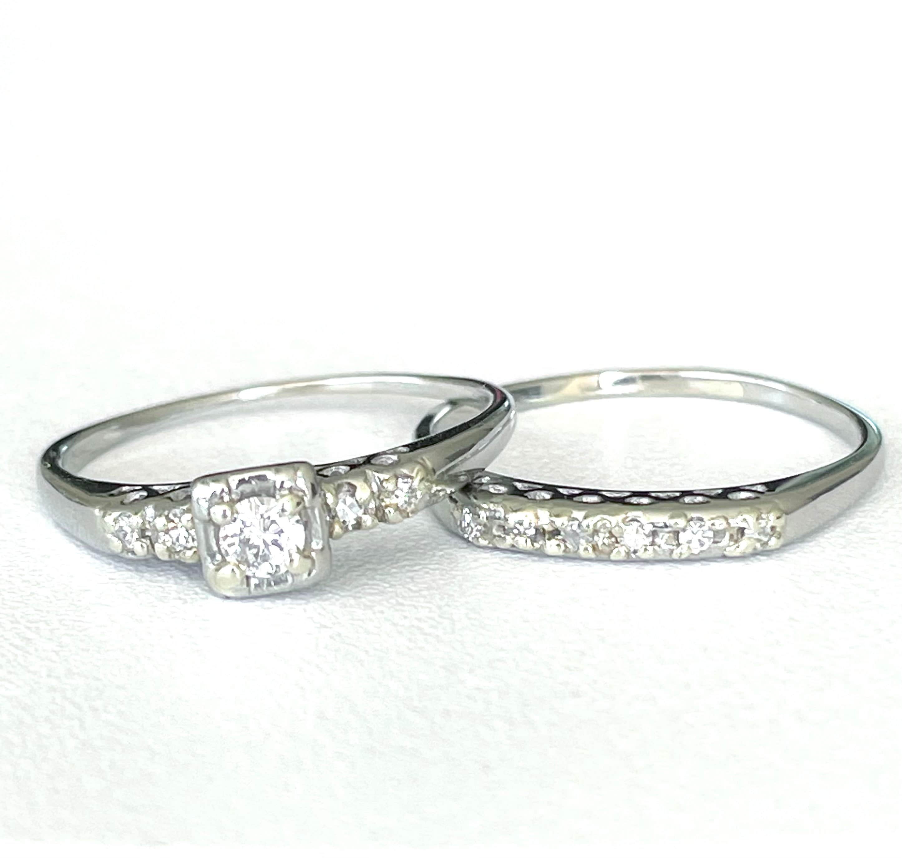 Cheap wedding hotsell ring set
