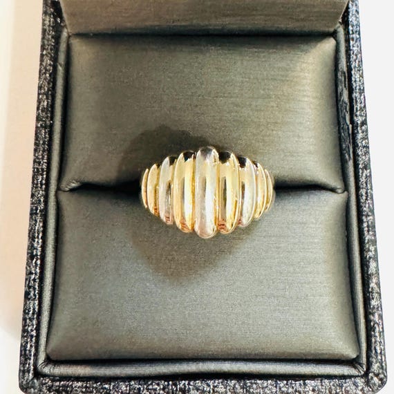 Estate Michael Anthony Solid 10k Two-Tone Yellow … - image 2