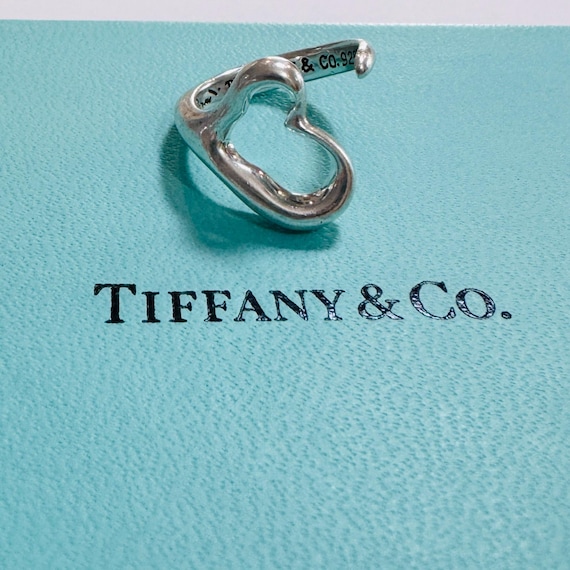 Authenticated Tiffany & Co. Elsa Peretti Open Heart Wrap Ring