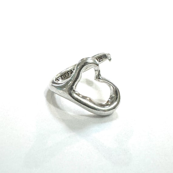Authenticated Tiffany & Co. Elsa Peretti Open Heart Wrap Ring