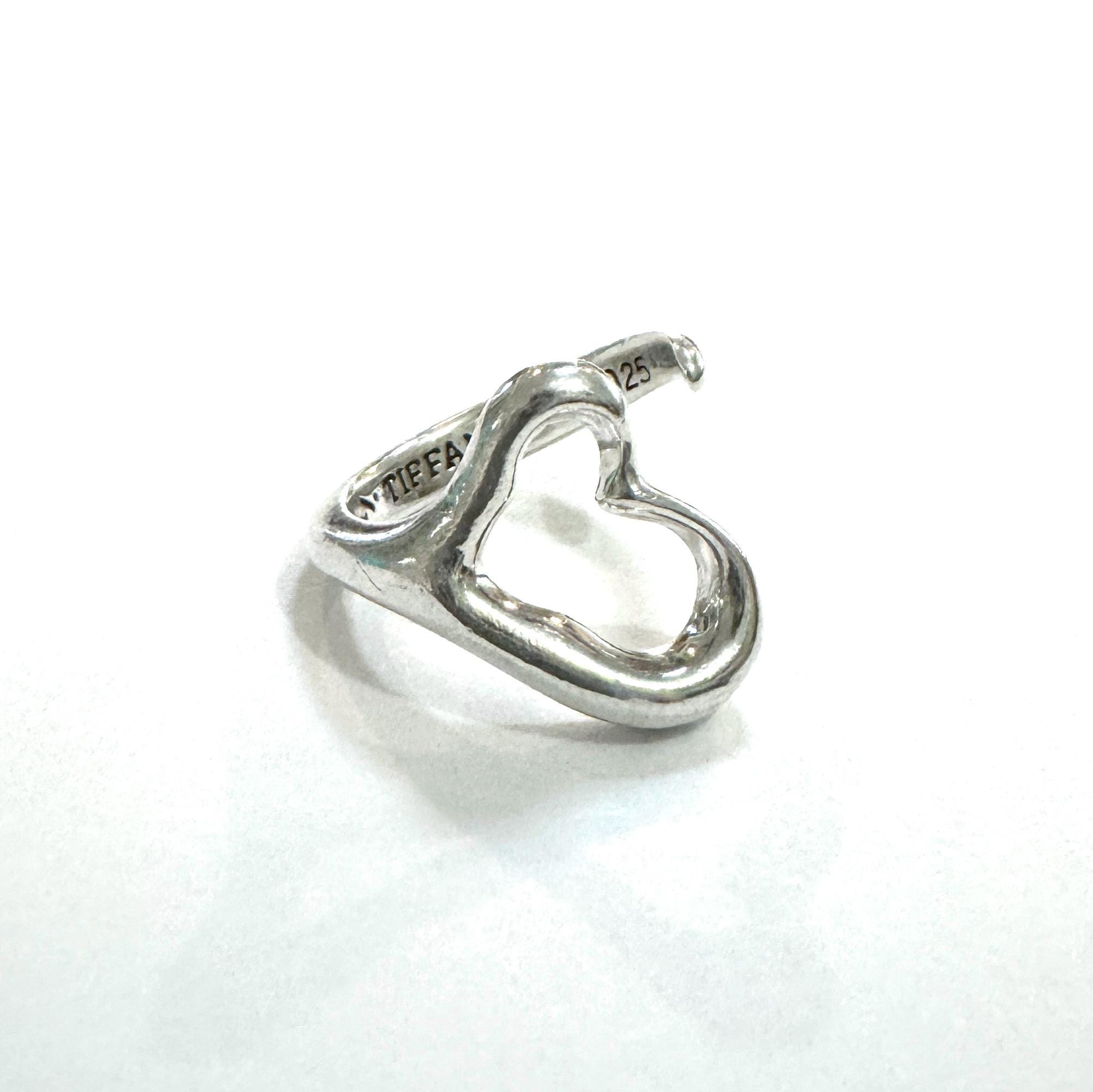 Authenticated Tiffany & Co. Elsa Peretti Open Heart Wrap Ring