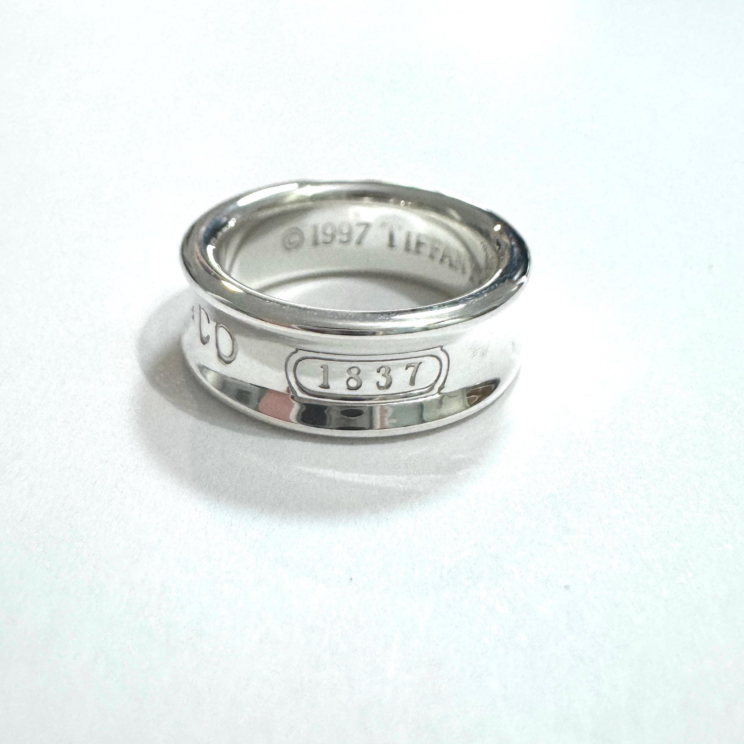 Tiffany & Co. 1997年モデル リング 925シルバー 1997 Authenticated Tiffany & Co. 1837 Solid 925 Sterling Silver