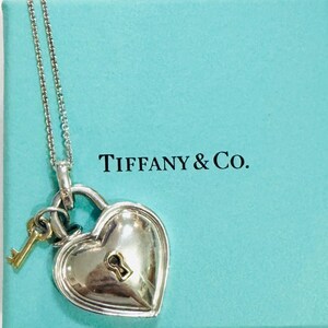 Tiffanys and co necklace heart lock - Etsy 日本