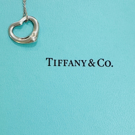 Authenticated Tiffany & Co. Elsa Peretti Small Open Heart Estate