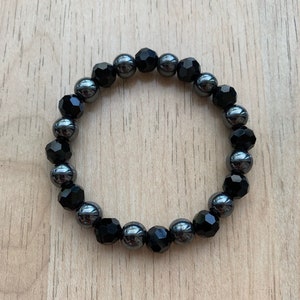 Hematite Bracelet 8mm | Healing Bracelet | Hematite | Gemstone Bracelet | Gemstone Jewelry | Spiritual Bracelet | Crystal Bracelet