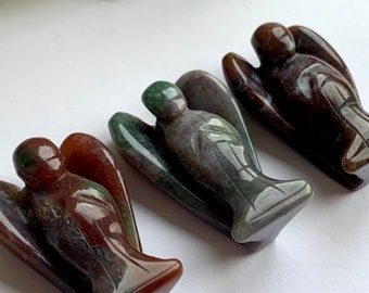 Ocean Jasper Angel Carvings