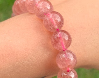 Erdbeerquarz Armband