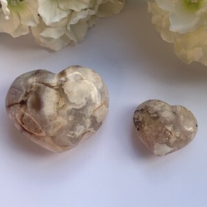 Flower Agate Hearts