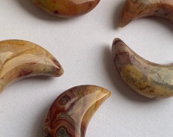 Lunas de ágata de encaje loco