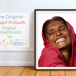 Lachende Frau Druck, Original Joyful Portrait 111 druckbare digitaler Download, Glück Kunst, Drucke, großes Poster, fotorealistische Wandkunst