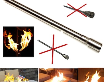 EasyFirePits Lifetime Warranted Marine Grade 316 Stainless Steel Gas Log Lighter Straight Burners