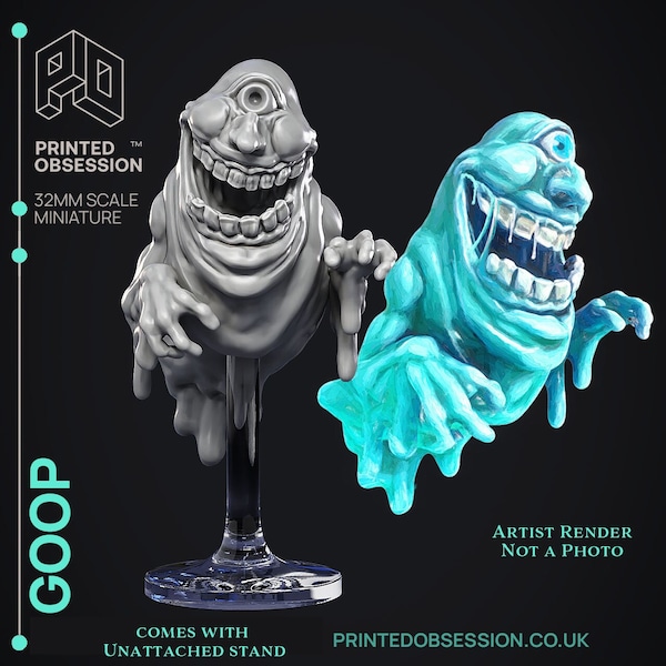 Goop | Ghast Busters | Ectoplasm | Printed Obsession | Ghosts miniature | DnD | Tabletop Gaming  | Paranormal Mini