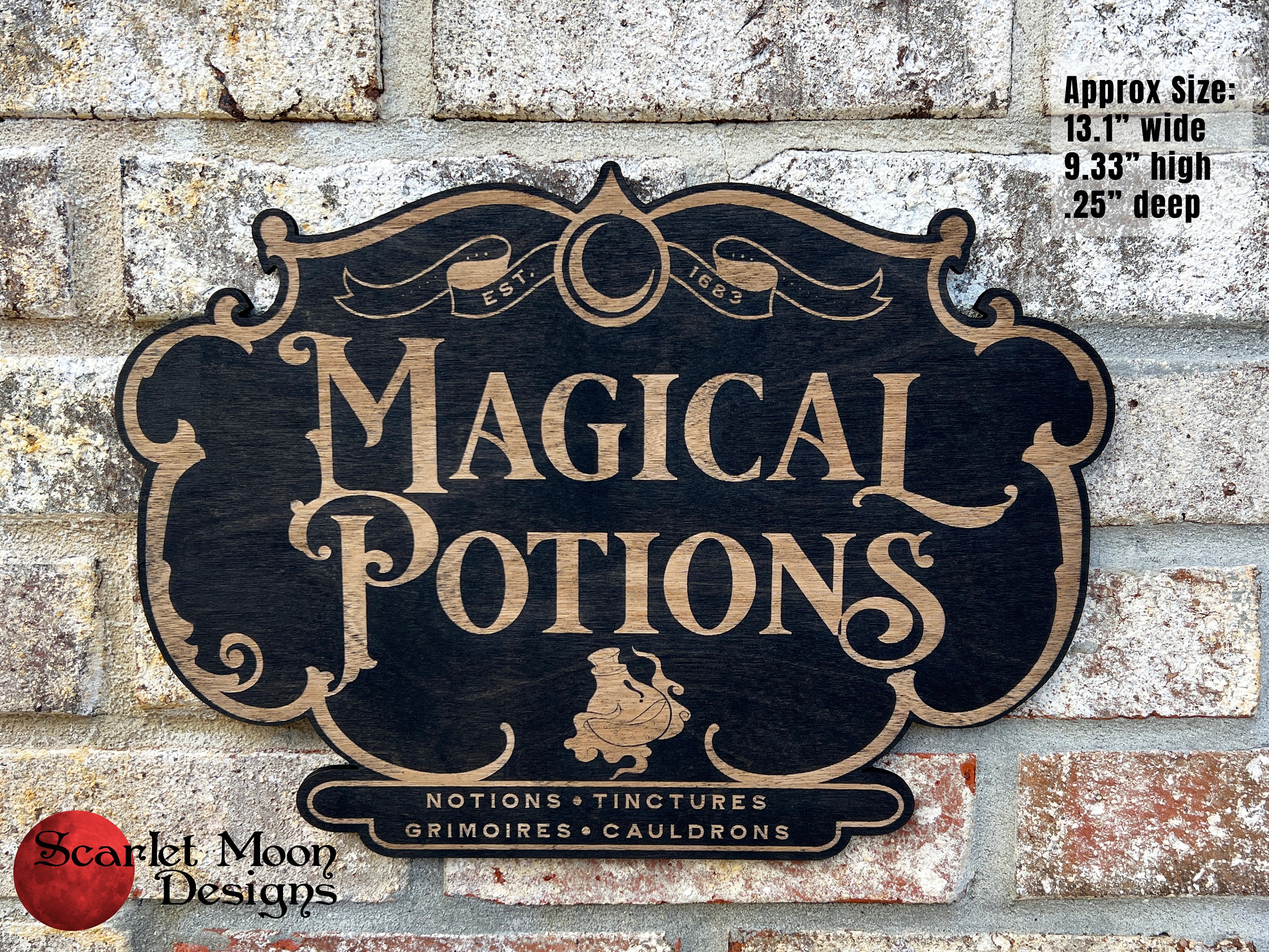 Magical Potions Shop Sign | Witches Shop | Tinctures and Spells ...