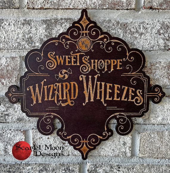 Wizard Sweet Shop Sign Candy Store Sign Wizarding Sign Etsy