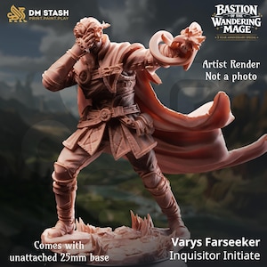 Half-Elf Psionic Initiate - Varys Farseeker | Bastion of the Wandering Mage | Spellcaster| DM Stash | D&D 5e | Tabletop Gaming Mini | 32mm