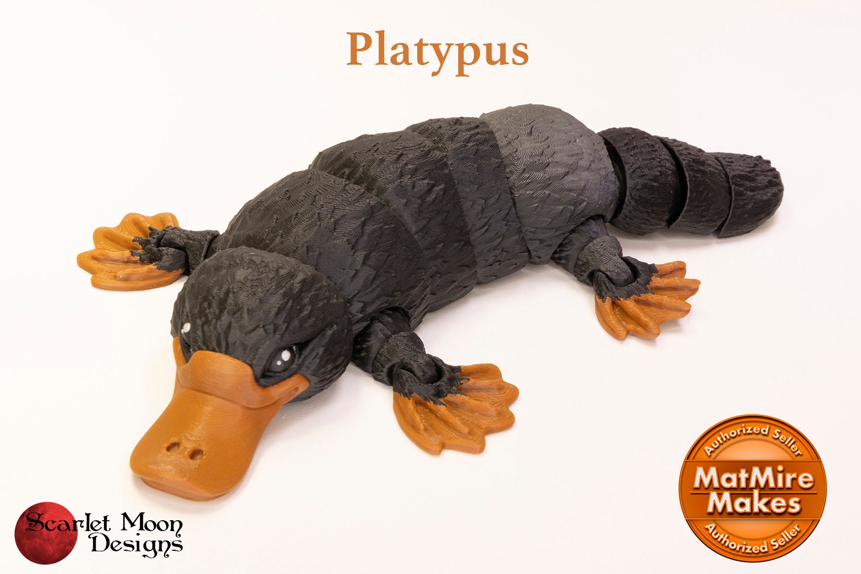 Platypus | 3D Printed | Mat Mire Makes | Articulated