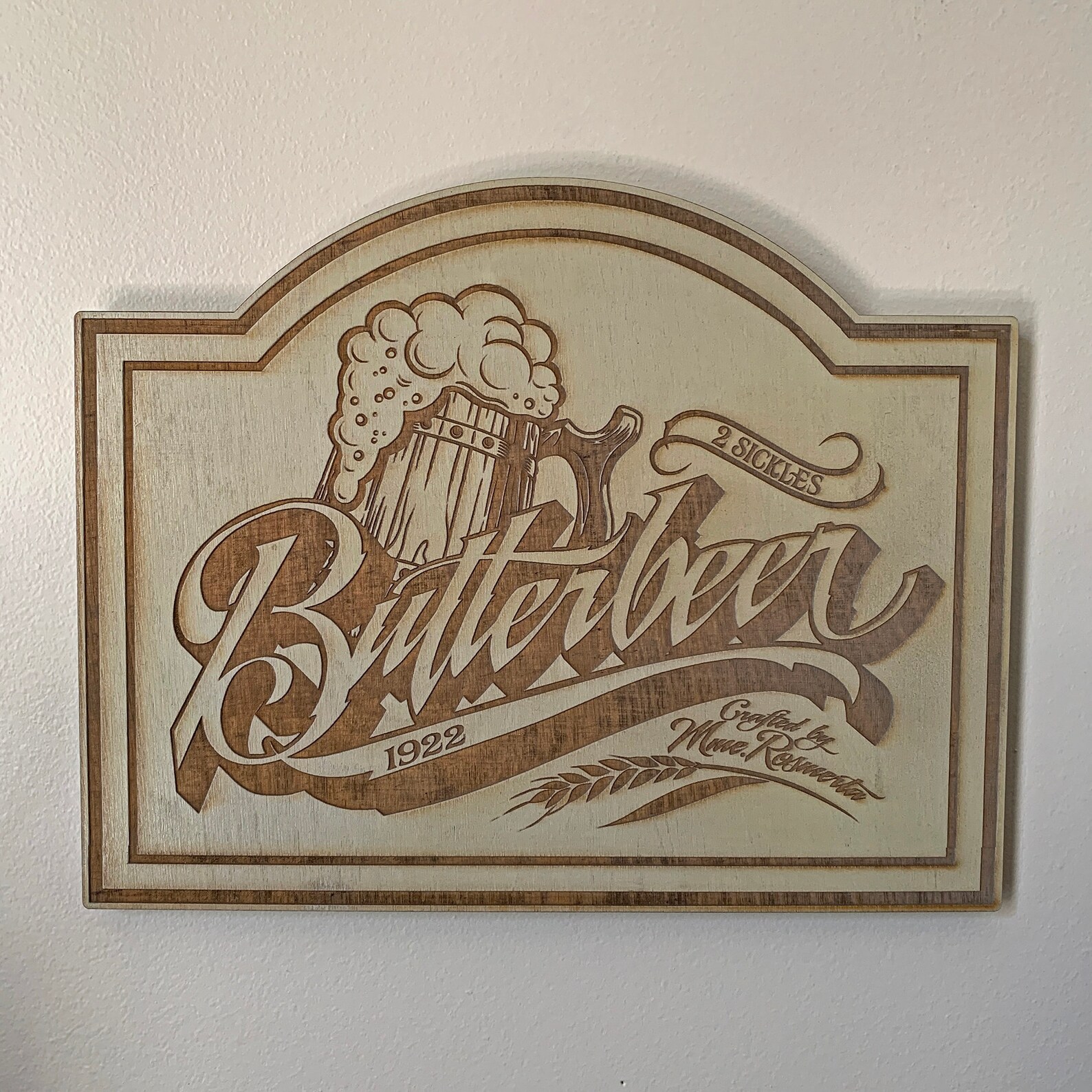 Butterbeer sign Sweet beer Inspired by the Magical World Etsy