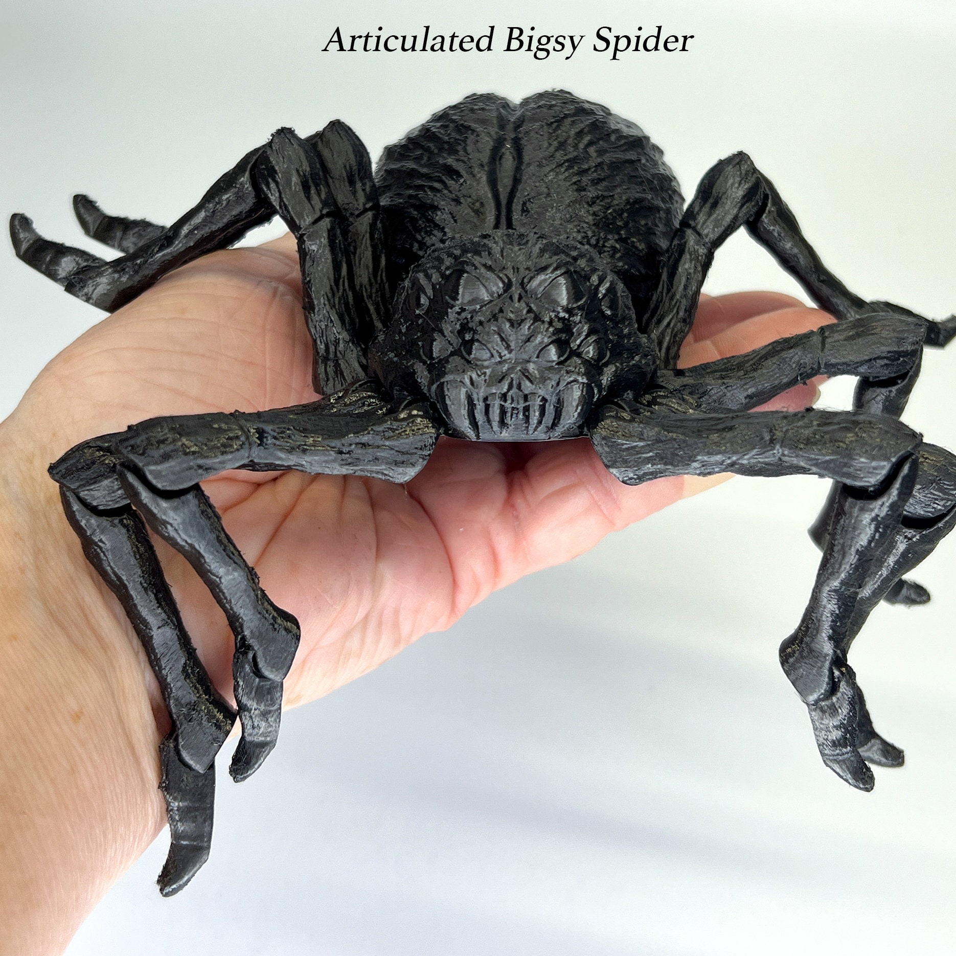 Realistic Spider Fidget Toy 3D Printed Articulated Spinner 