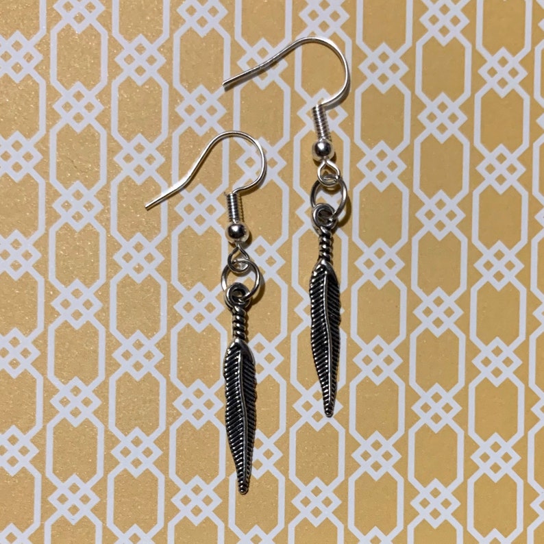Wing Earrings great stocking stuffer metal wings