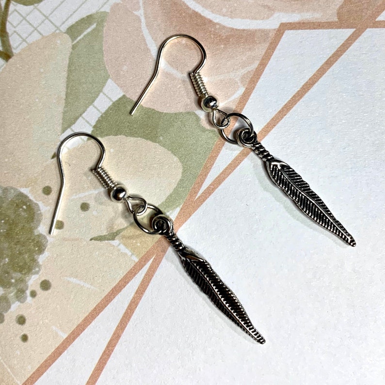 Wing Earrings great stocking stuffer metal wings