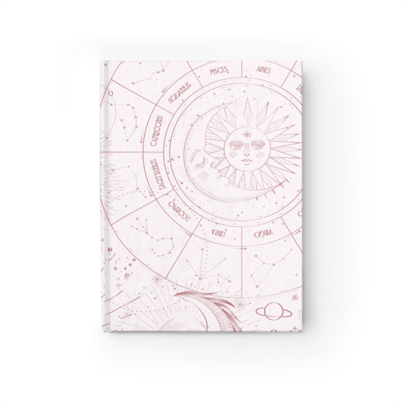 Rose Gold Journal Witchy Journal Hard Cover Journal Etsy