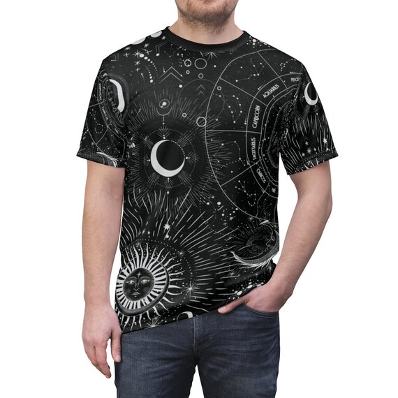 Celestial Shirt for Men Witchy Male Shirt Mens Shirt | Etsy