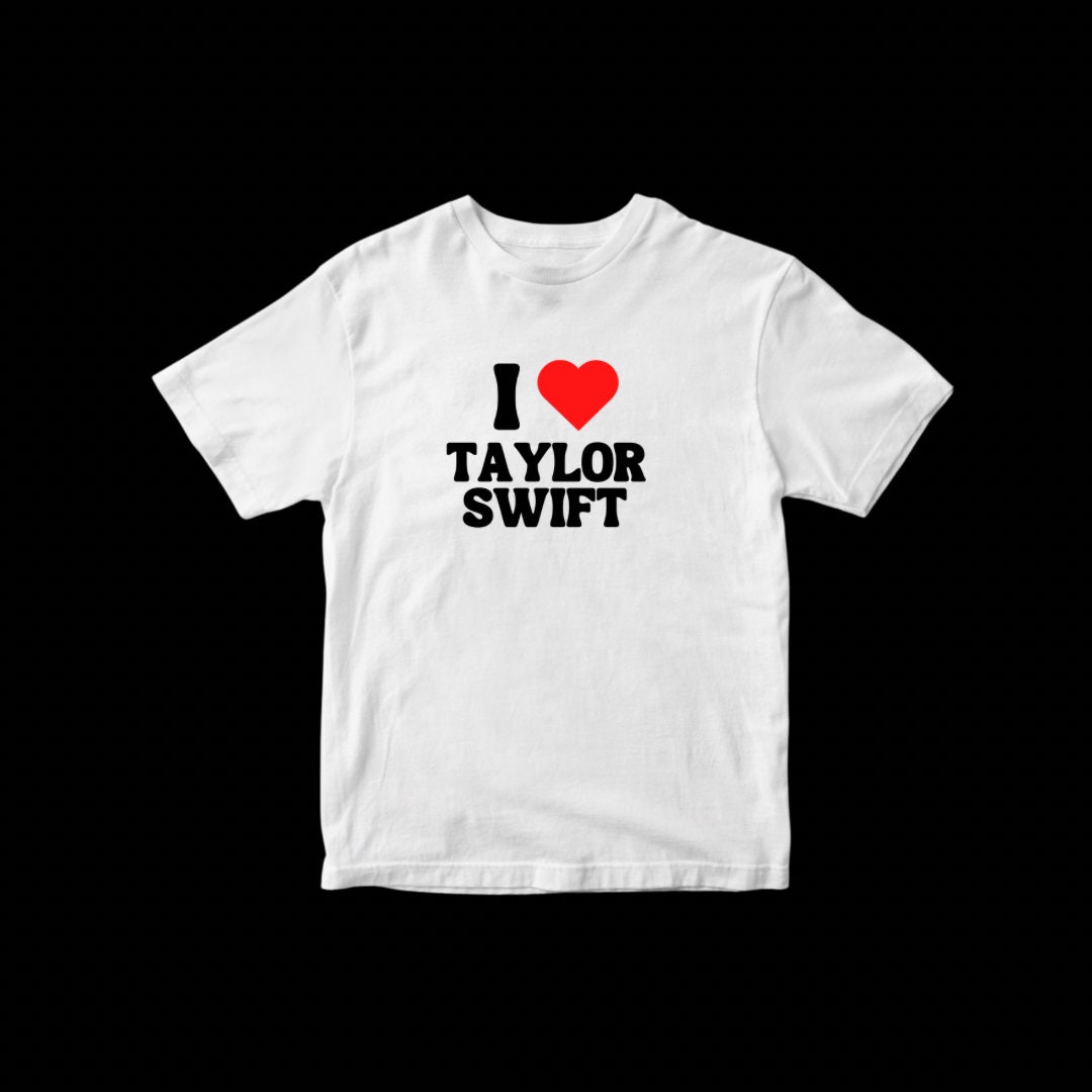 Y2K Baby Tee Taylor Swift Eras Tour 2000s Tshirt I Heart I Love 90s