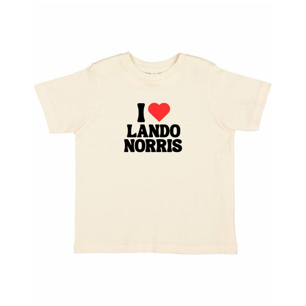 Y2K Baby Tee | Lando Norris | F1 Formula One | 2000’s t-Shirt | I heart | I love | 90s Aesthetic | Grunge Clothing | Y2K Babydoll shirt
