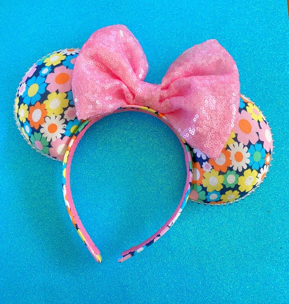 Flower and Garden Minnie Mouse Ears Floral Minnie Ears Etsy