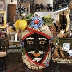 Sicilian Head, Moor heads, Fully Handcrafted and hand-painted