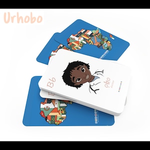 Tarjetas didácticas del idioma Urhobo para principiantes, niños y adultos, alfabeto, números, saludos, partes del cuerpo, días de la semana, aprendizaje temprano (90 tarjetas)